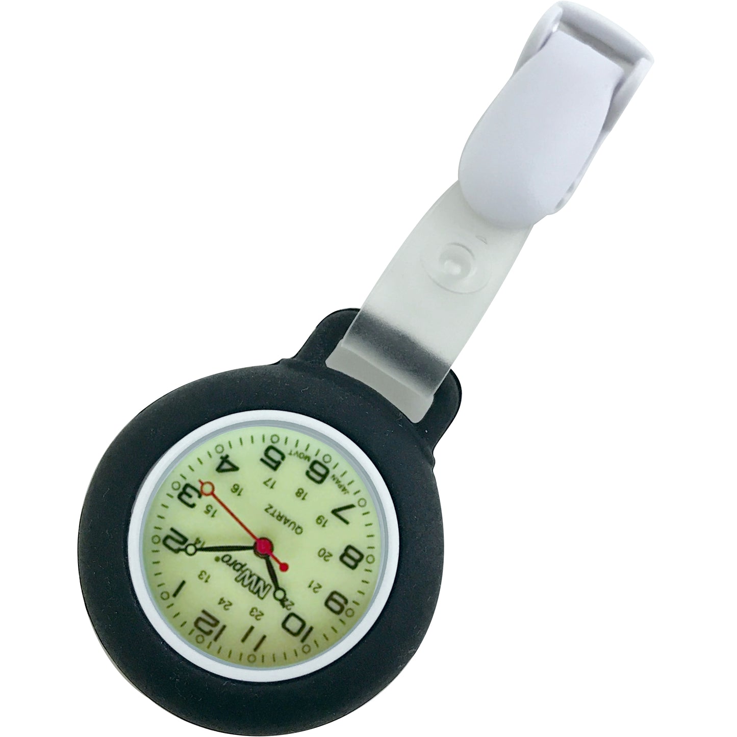 Clip-on Nurse Watch - Luminescent Dial