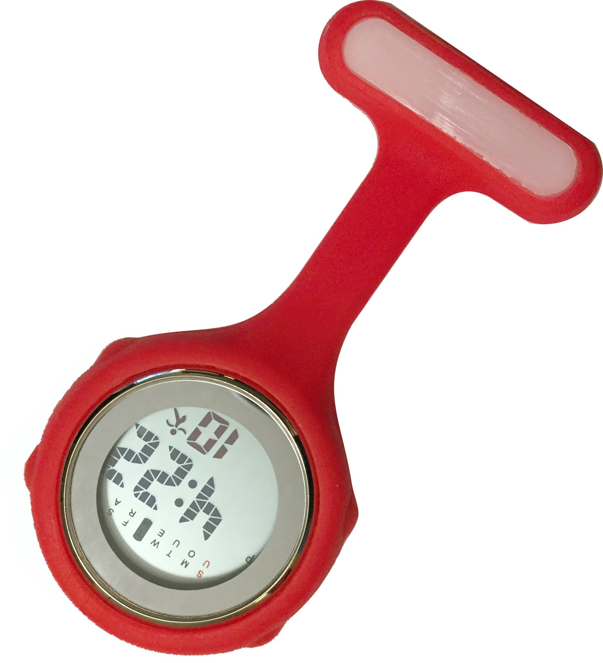 Silicone Pin-on Nurse Watch - Digital