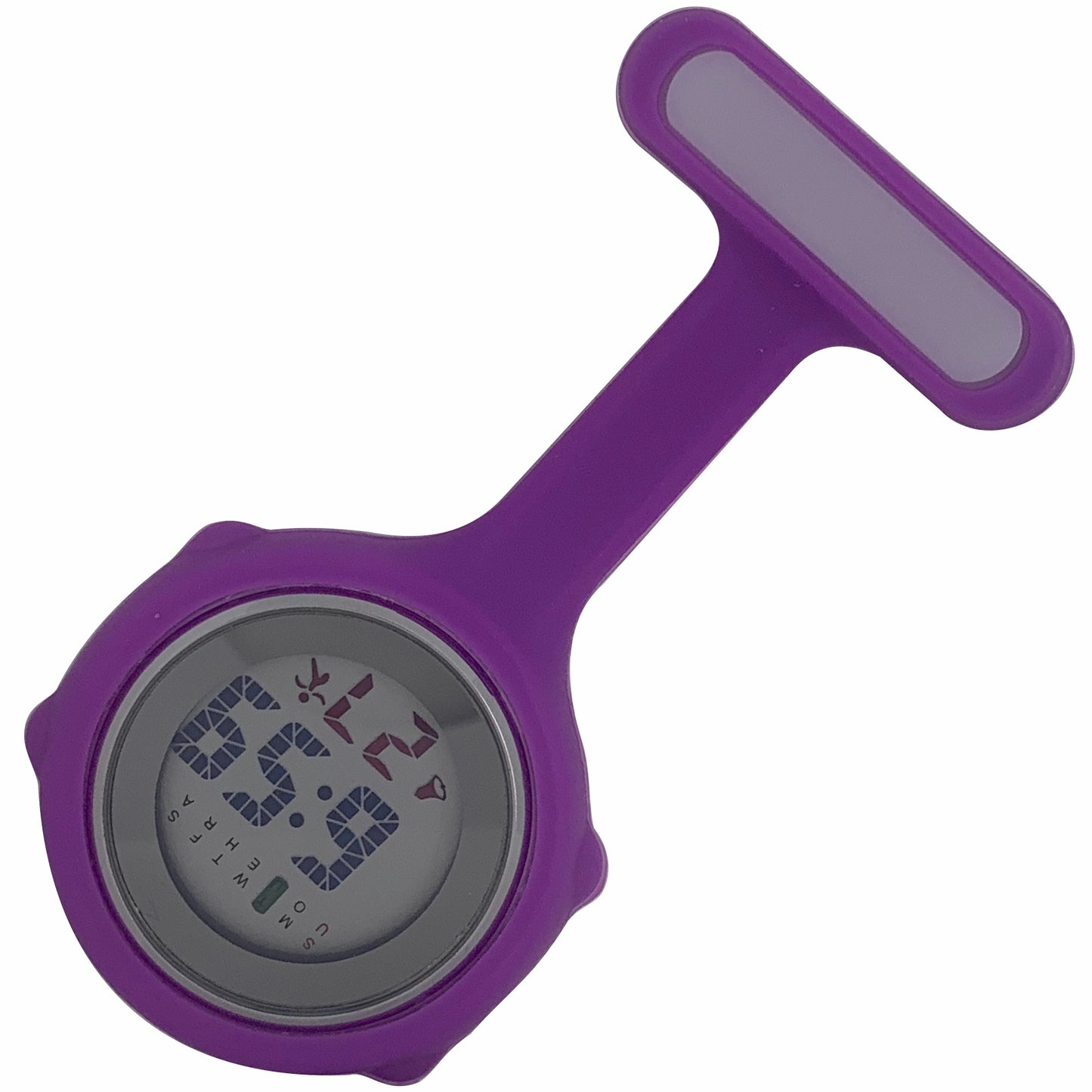 Silicone Pin-on Nurse Watch - Digital