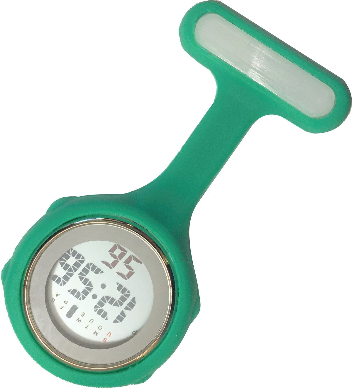 Silicone Pin-on Nurse Watch - Digital