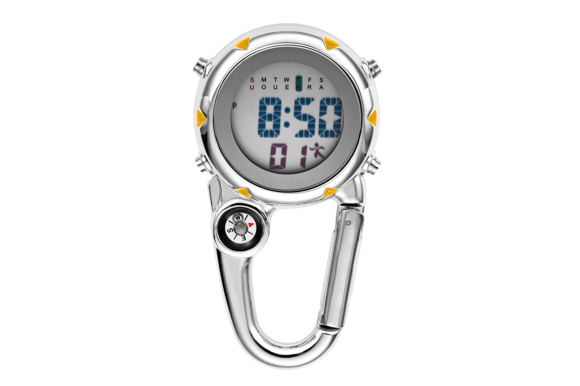 Digital Thermometer with Carabiner Clip