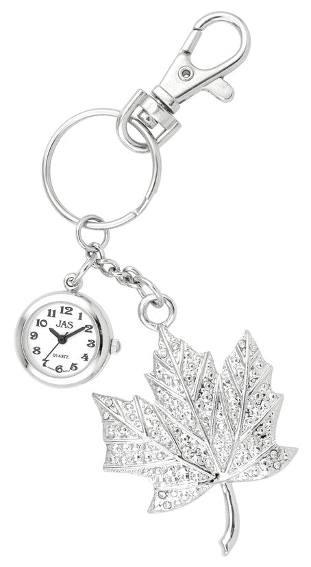 novelty fob watch - leaf