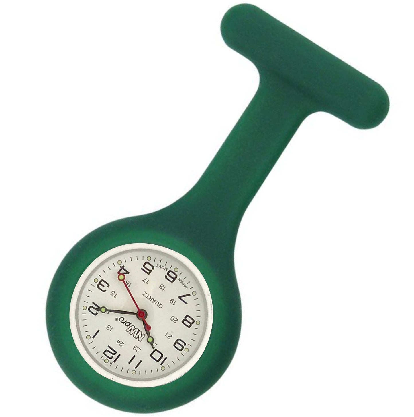 Silicone Pin-on Nurse Watch - Non-Glass Dial