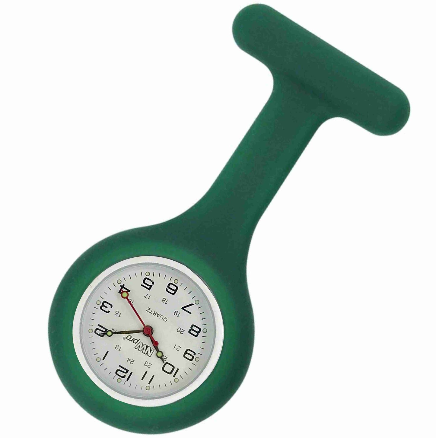 Silicone Pin-on Nurse Watch - White Dial