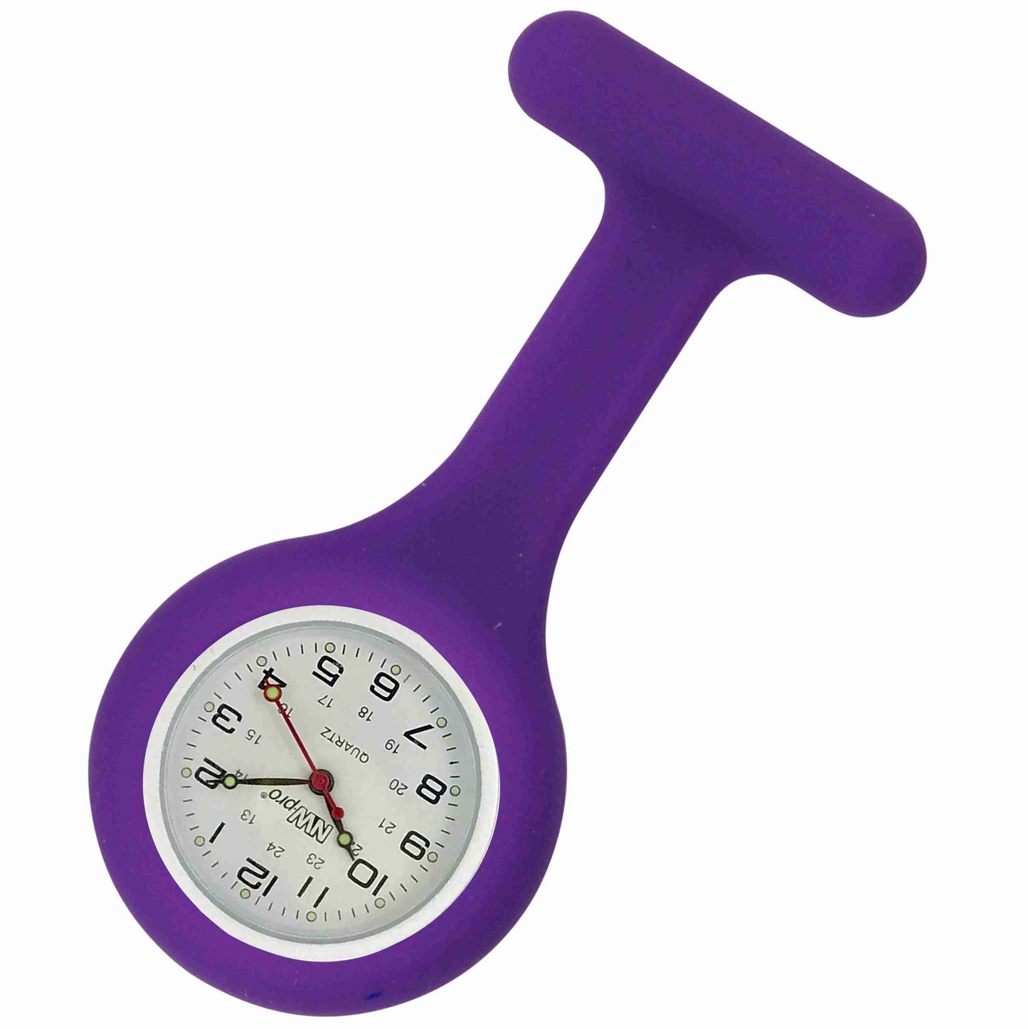 Silicone Pin-on Nurse Watch - White Dial