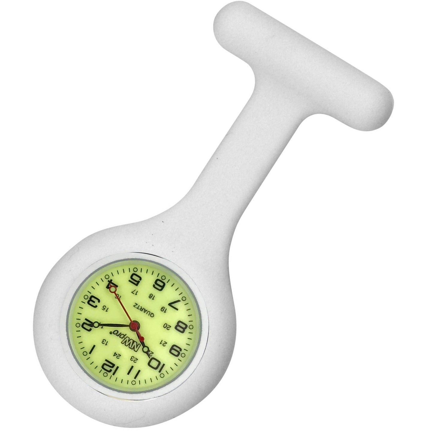 Silicone Pin-on Nurse Watch - Luminescent Dial