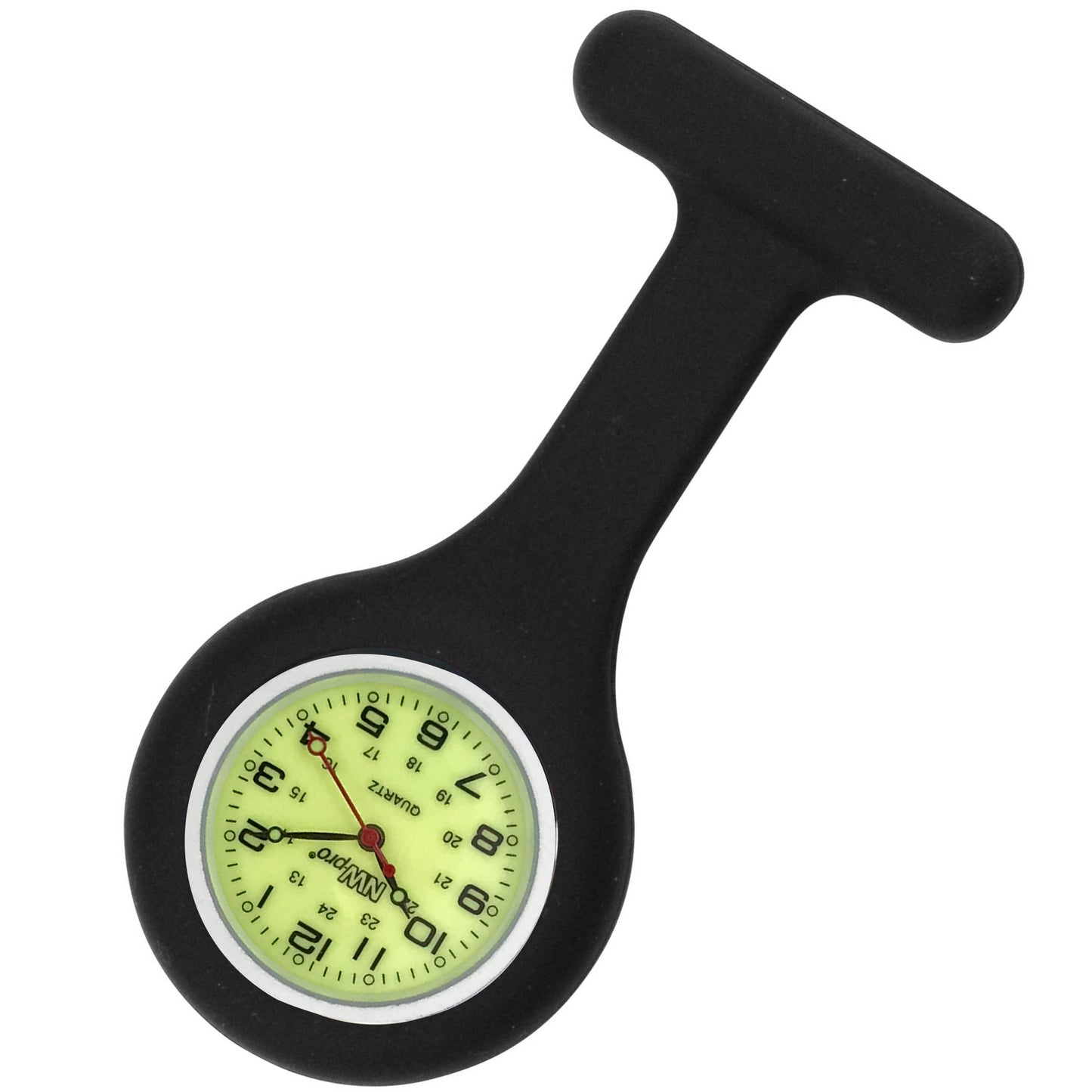 Silicone Pin-on Nurse Watch - Luminescent Dial