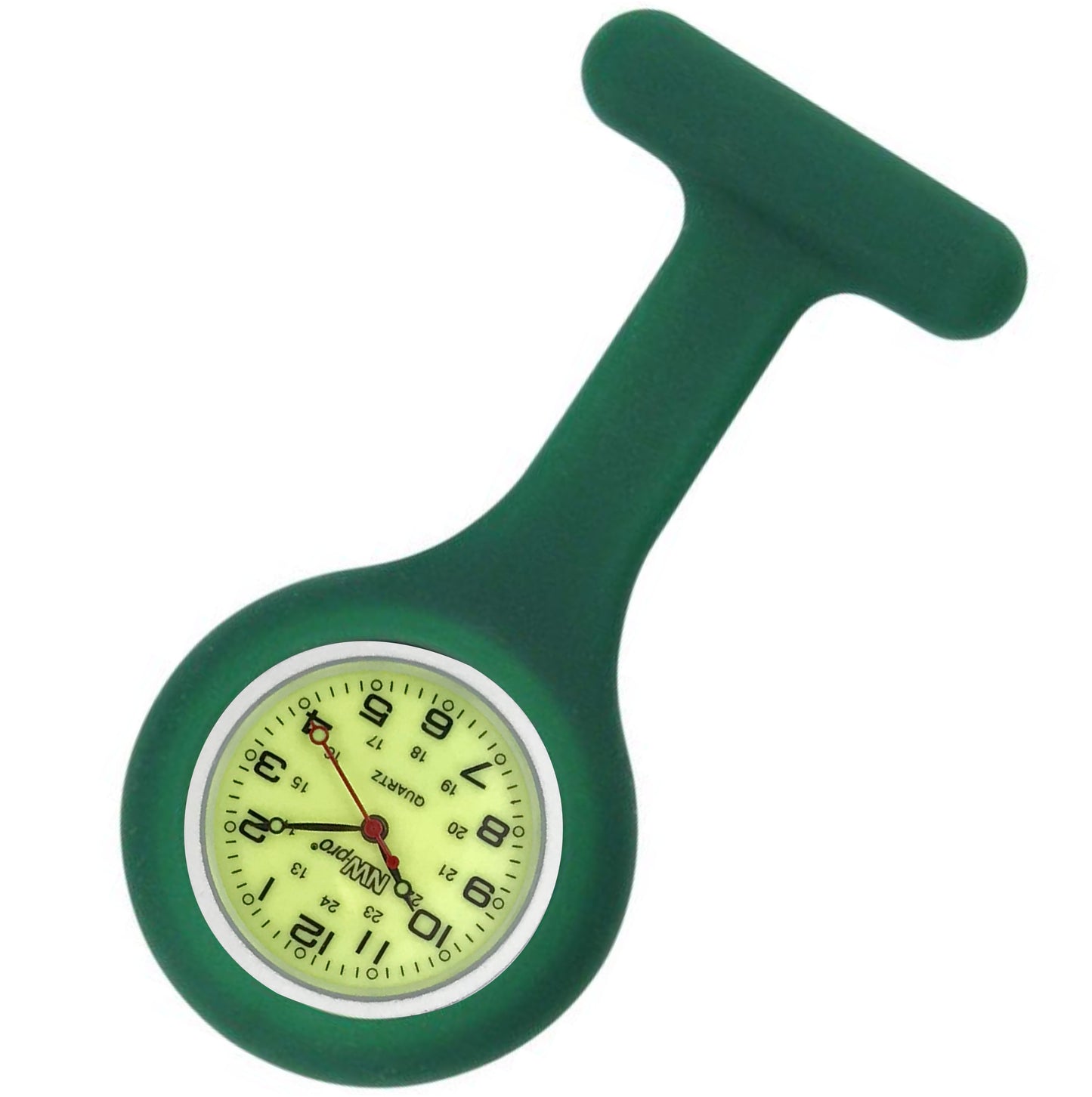 Silicone Pin-on Nurse Watch - Luminescent Dial