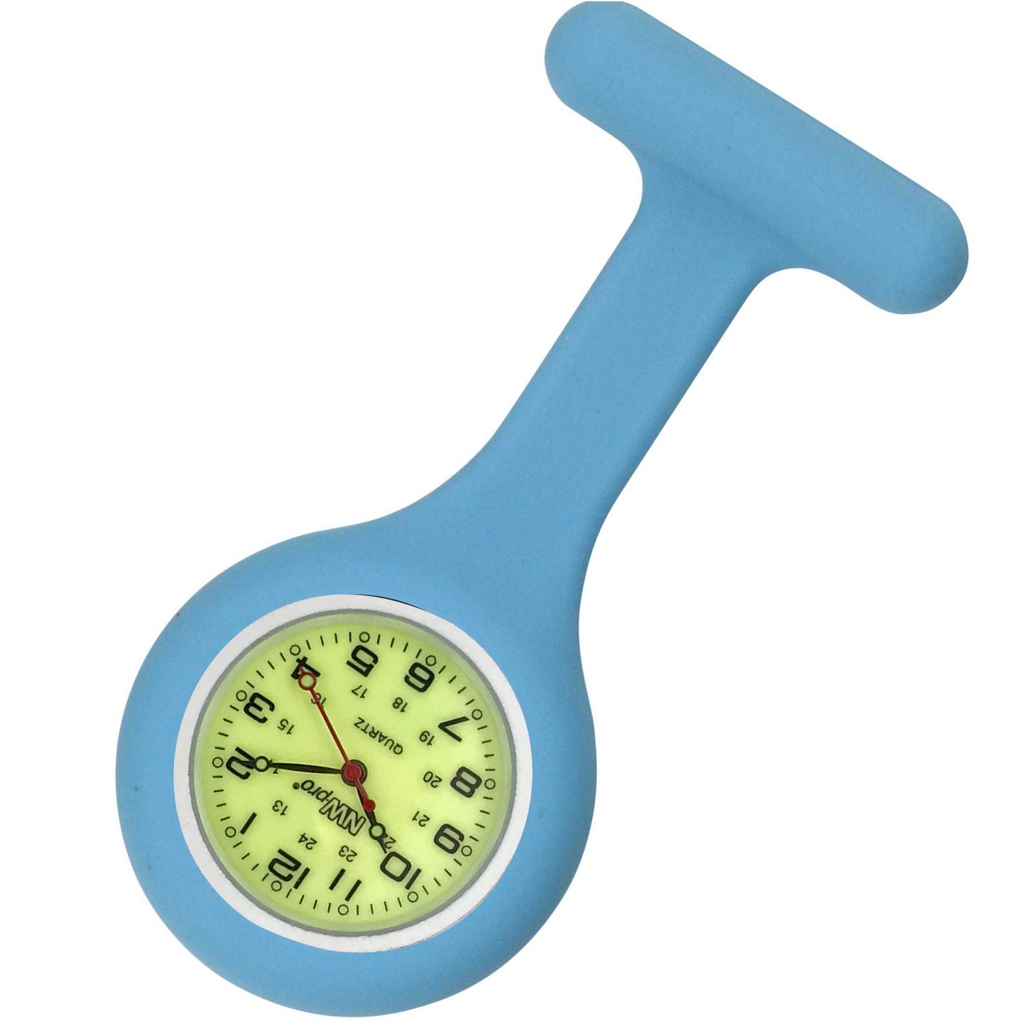 Silicone Pin-on Nurse Watch - Luminescent Dial