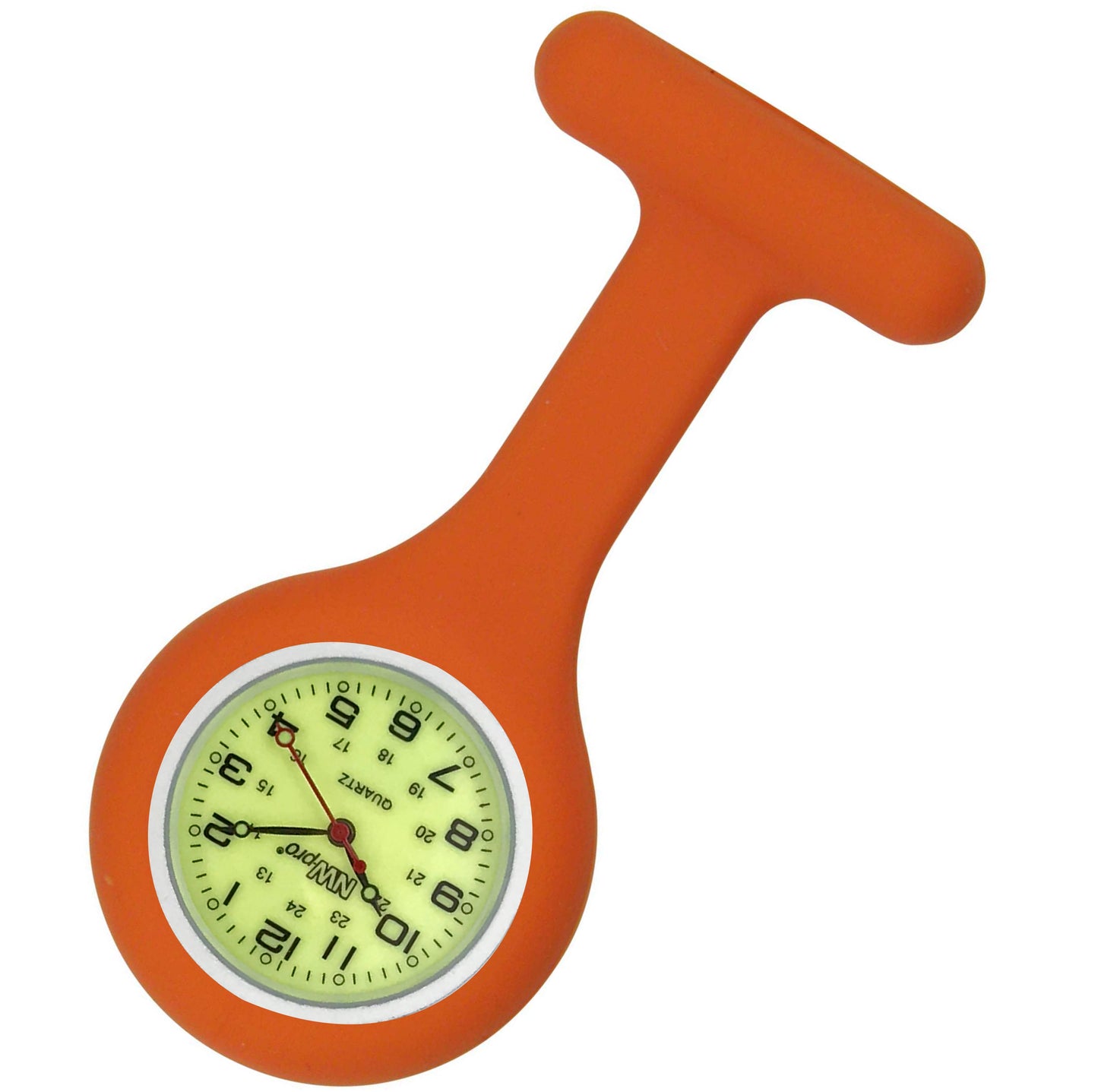 Silicone Pin-on Nurse Watch - Luminescent Dial