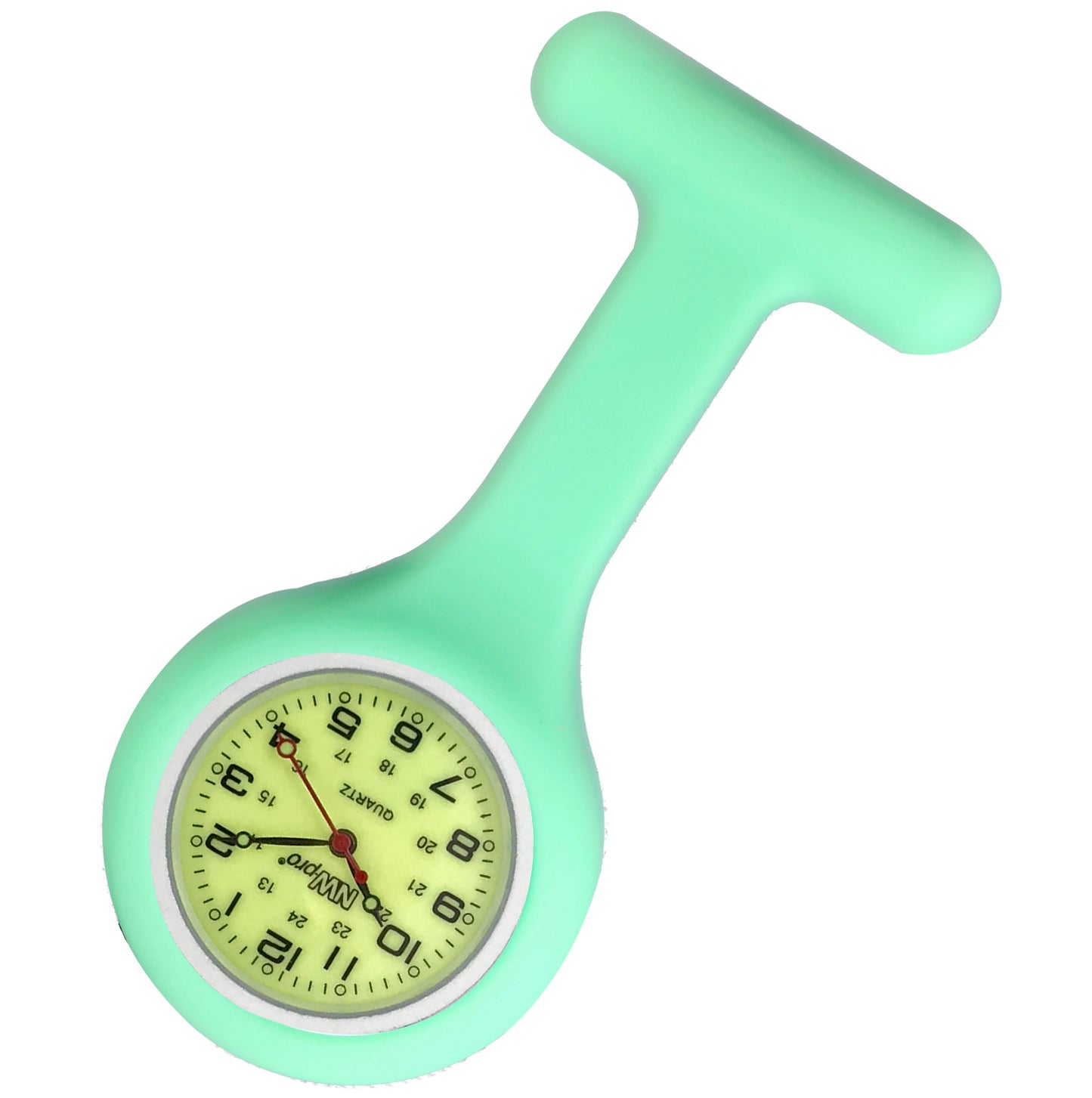 Silicone Pin-on Nurse Watch - Luminescent Dial