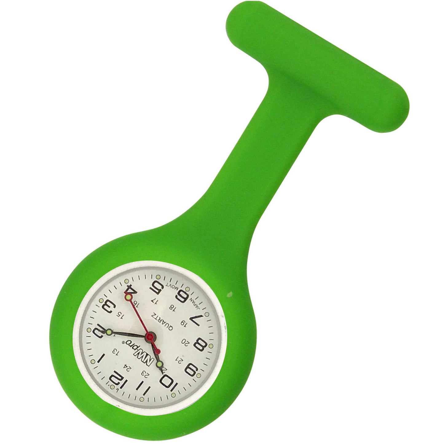 Silicone Pin-on Nurse Watch - Non-Glass Dial