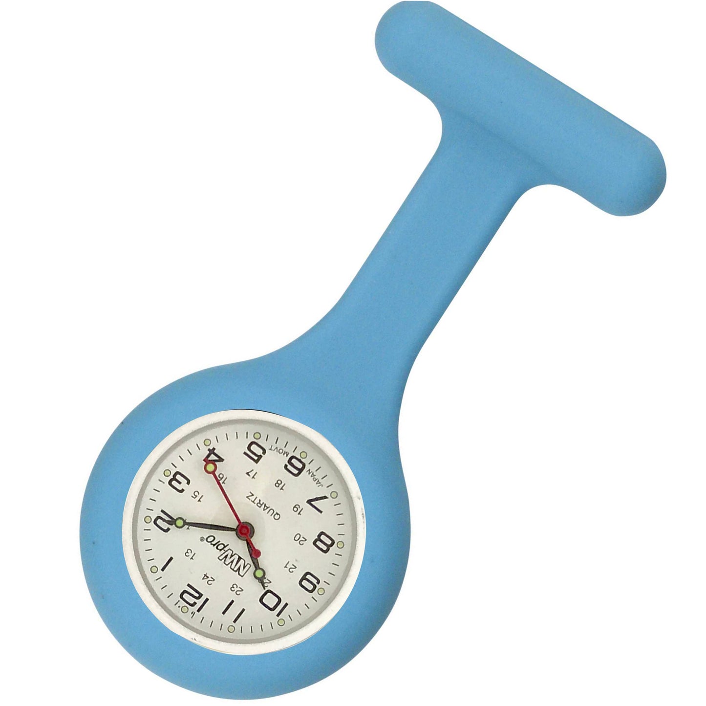 Silicone Pin-on Nurse Watch - Non-Glass Dial