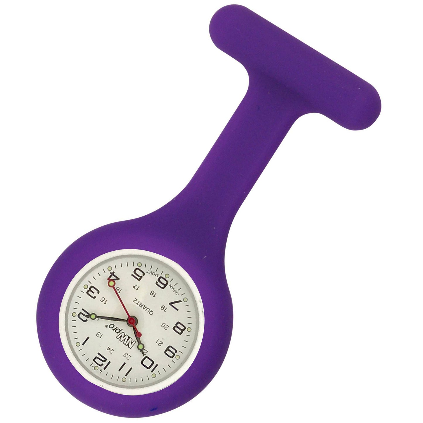 Silicone Pin-on Nurse Watch - Non-Glass Dial