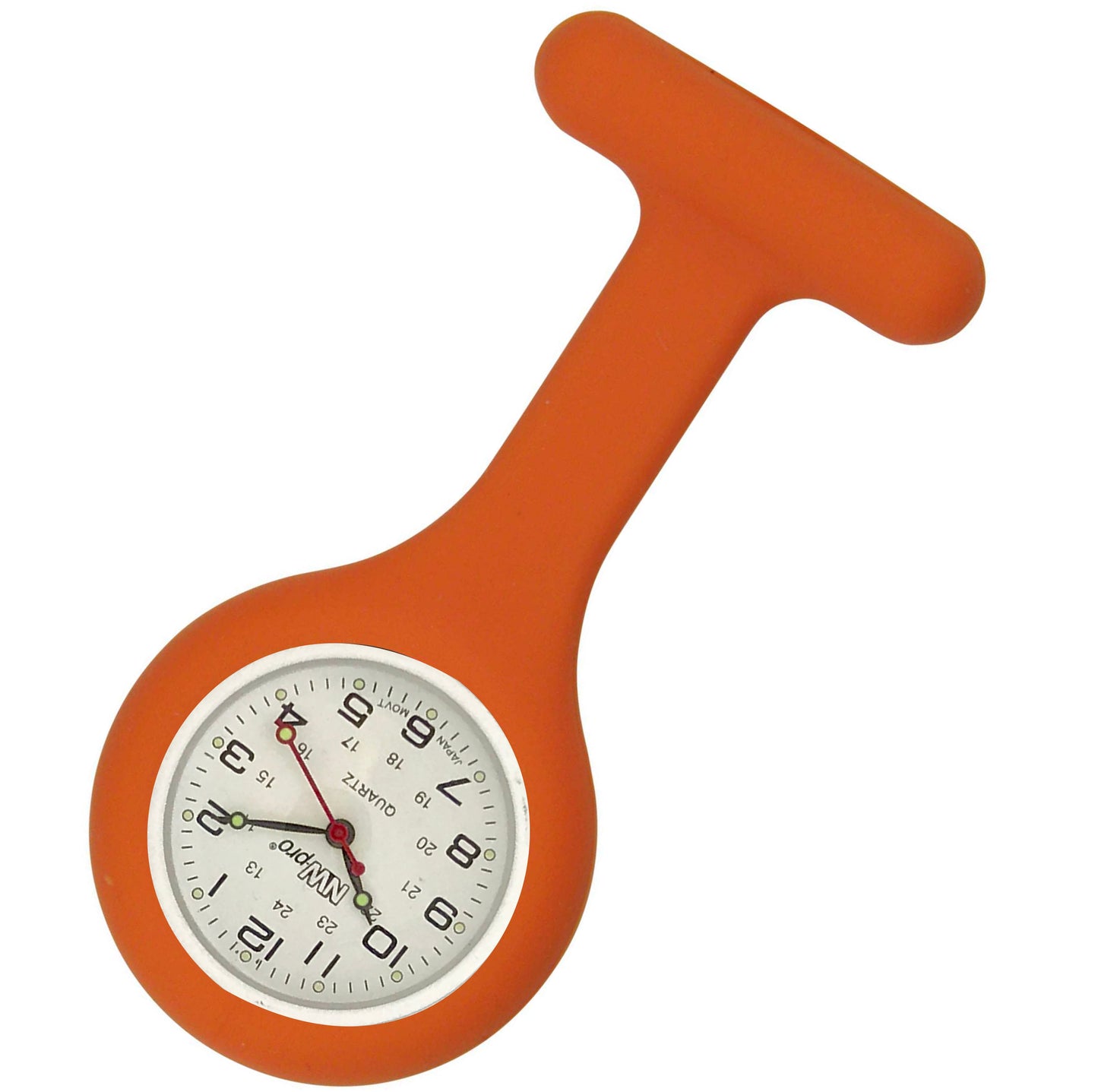 Silicone Pin-on Nurse Watch - Non-Glass Dial