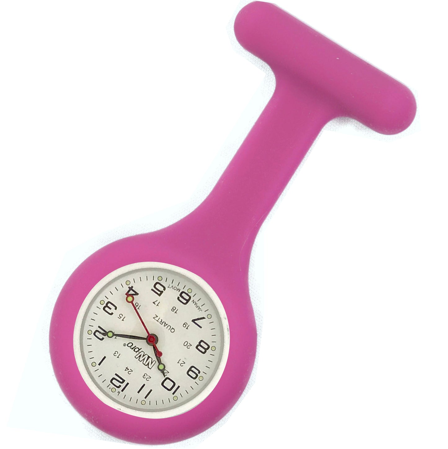 Silicone Pin-on Nurse Watch - Non-Glass Dial