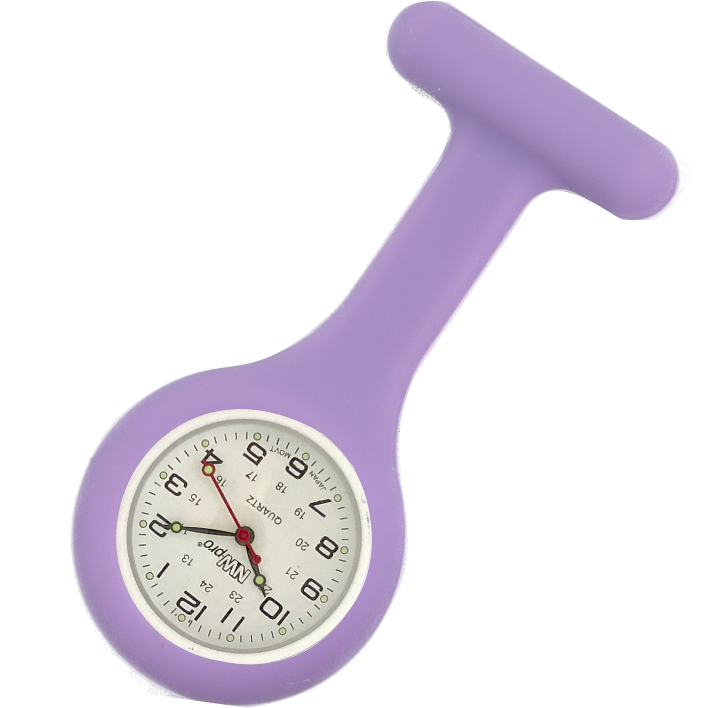 Silicone Pin-on Nurse Watch - Non-Glass Dial